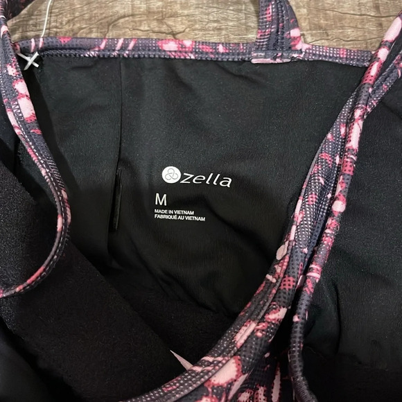 NWT!! Zella - Strapy Crop Tank Top - Pink - Size Medium - Picture 8 of 9